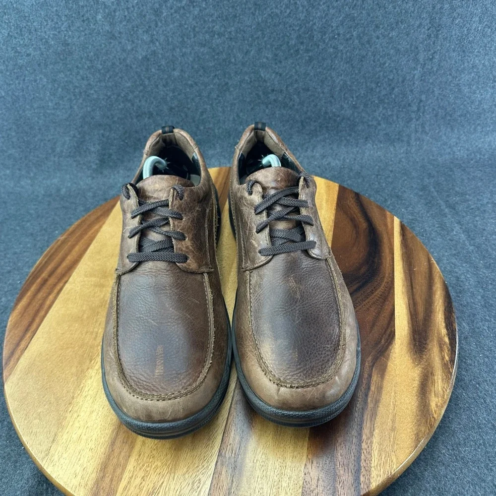 SAS Move On Brwon Leather Walking Shoes Mens‎ Sz 11.5W Lace Up Comfort